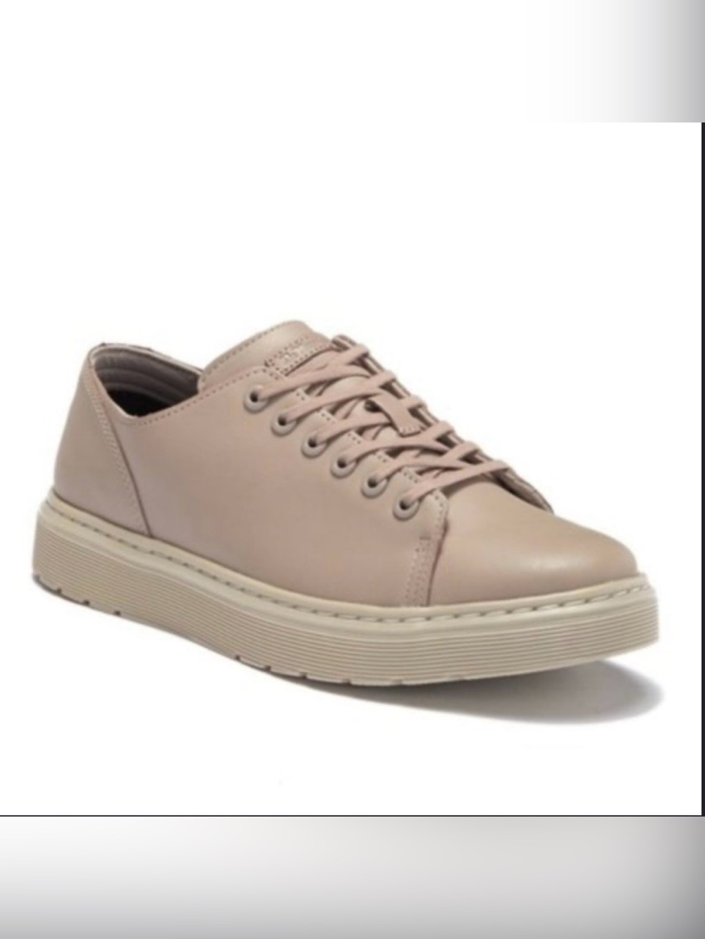Dr. Martens Women's Beige Low-Top Leather Sneakers